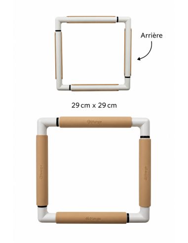 Cadre à clip pour broderie - Beige