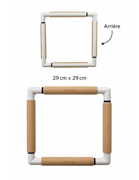 Cadre à clip pour broderie - Beige
