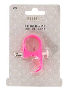 Tire aiguilles 3 en 1 Bohin - Fuchsia 2