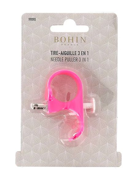 Tire aiguilles 3 en 1 Bohin - Fuchsia
