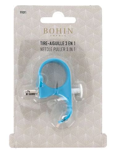 Tire aiguilles 3 en 1 Bohin - Bleu