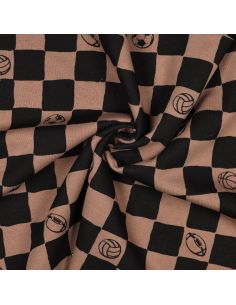 Tissu jogging sport - Brun