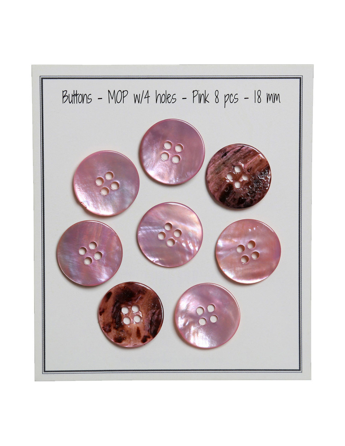 Lot De 8 Boutons Jaune Nacré, 18 Mm - En Plastique, Parfait Pour La Couture