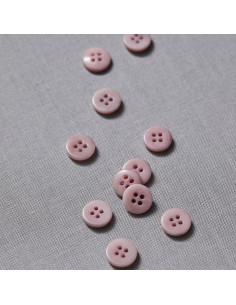 Bouton corozo plat - Rose