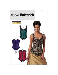 Patron de corsets - Butterick B5662 34-36-38-40-42 (A5)