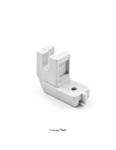 Pied pour fermeture à glissière invisible