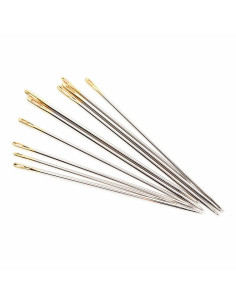 Tube en verre de 10 aiguilles à coudre longues premium 2