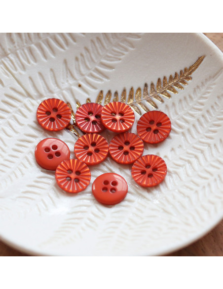 Bouton pâquerette 4 trous - Caramel