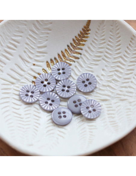 Bouton pâquerette 4 trous - Gris