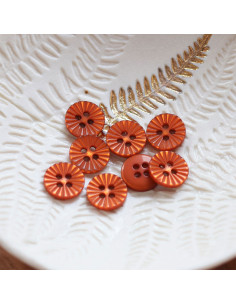 Bouton pâquerette 4 trous - Miel