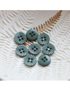 Bouton pâquerette 4 trous - Verveine