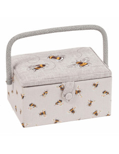 Boite à couture avec broderie - Abeille M