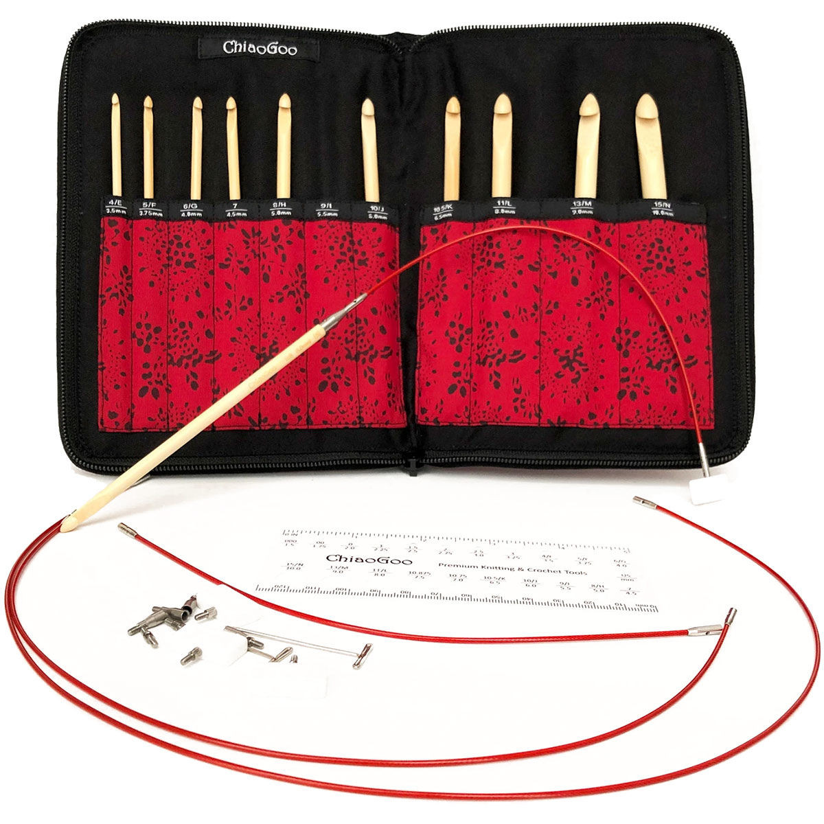 Ensemble de 12 Crochets Tunisiens de qualité Supérieure – Câble en Bambou carbonisé et en Plastique pour Projets Polyvalents Afghans et de Tapis – Idéal pour les Débutants et les Ensemble de 12 Crochets Tunisiens de qualité Supérieure – Câble en Bambou carbonisé et en Plastique pour Projets Polyvalents Afghans et de Tapis – Idéal pour les Débutants et les