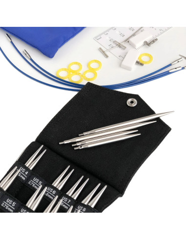Kit d´aiguilles à tricoter circulaires Shorties Small ChiaoGoo