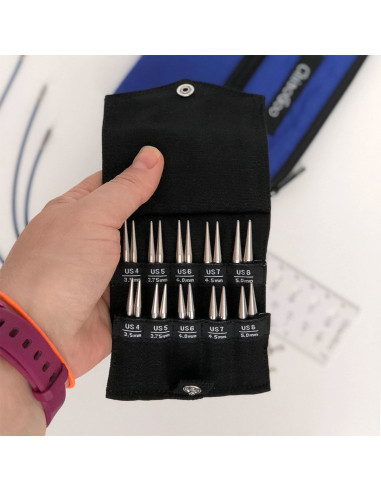 Kit d´aiguilles à tricoter circulaires Shorties Small ChiaoGoo