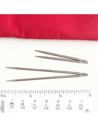 Kit d´aiguilles à tricoter circulaires Shorties Mini ChiaoGoo