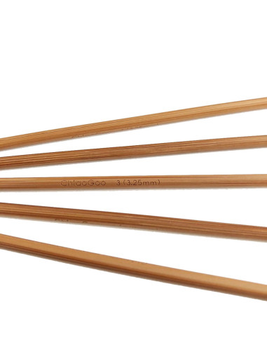 Aiguilles double pointes bambou ChiaoGoo