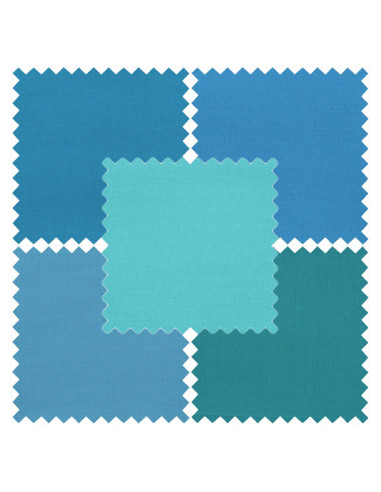 Lot de 5 coupons Fat Quarter - Seaside