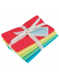 Lot de 5 coupons Fat Quarter - Brights