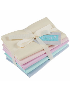 Lot de 5 coupons Fat Quarter - Pastel