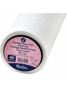 Entoilage non tissé thermocollant blanc standard