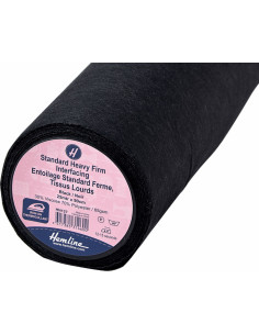 Entoilage non tissé thermocollant noir standard