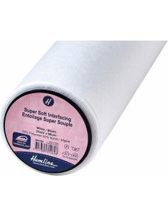 Entoilage non tissé thermocollant blanc fin