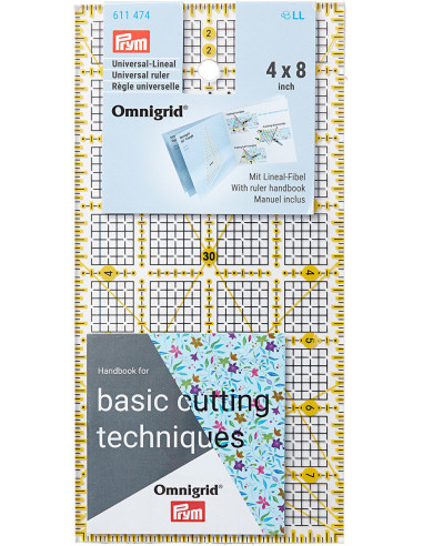 Règle patchwork Omnigrid 4 x 8 inch