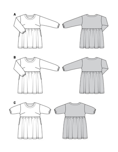 Patron de robe - Burda 6055