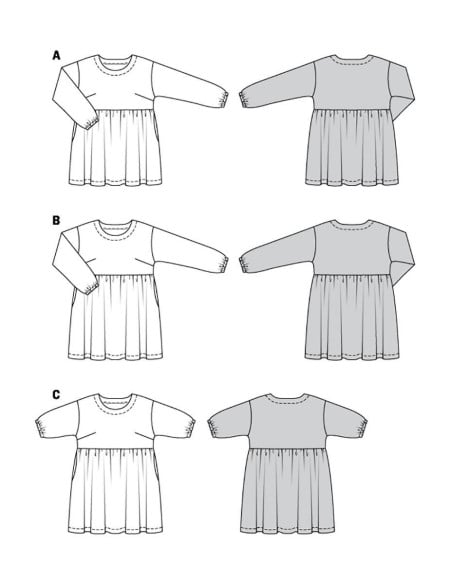 Patron de robe - Burda 6055