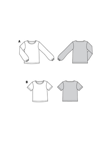 Patron de T-shirt et blouse - Burda 6059