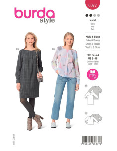 Patron de robe et blouse - Burda 6077