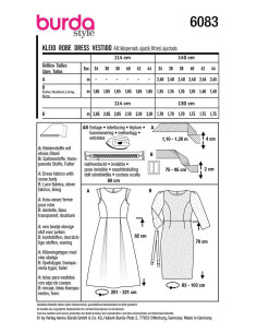 Patron de robe - Burda 6083 2