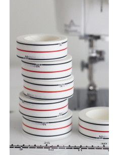 Ruban de guidage à la machine Diagonal Seam Tape - Blanc 2