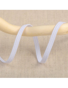 Elastique souple 5 mm - Blanc