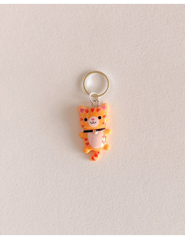 Lot de 5 anneaux marqueurs de maille - Petits chats