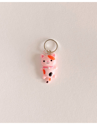 Lot de 5 anneaux marqueurs de maille - Petits chats