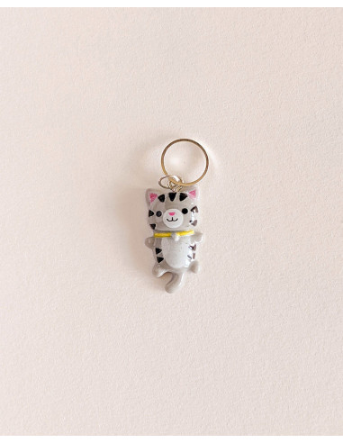 Lot de 5 anneaux marqueurs de maille - Petits chats