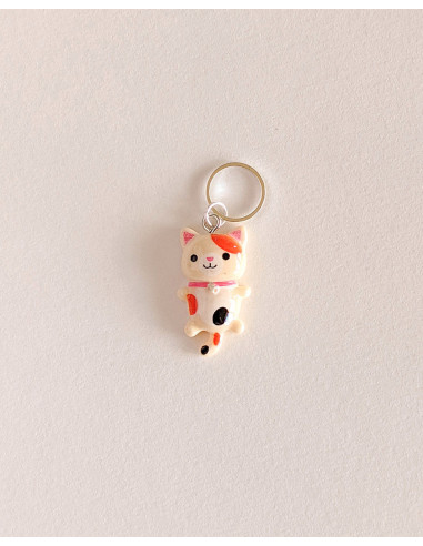 Lot de 5 anneaux marqueurs de maille - Petits chats