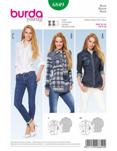Patron de blouse - Burda 6849