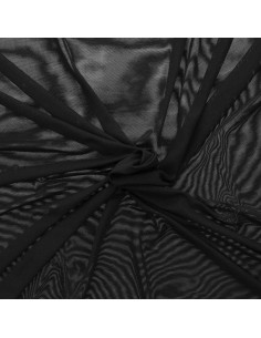 Tissu lingerie Powermesh - Noir