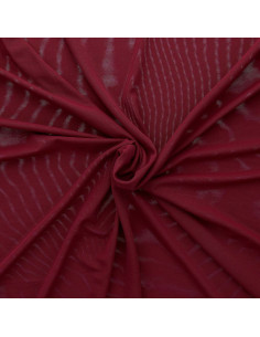 Tissu lingerie Powermesh - Bordeaux