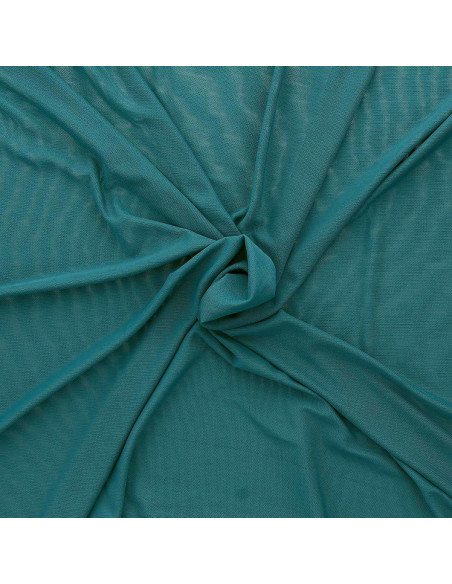 Tissu lingerie Powermesh - Bleu pétrole foncé