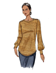 Patron de haut - Butterick 6857 2