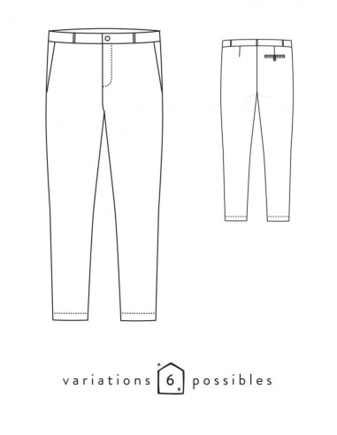 Patron de pantalon Attitude - Atelier Scämmit