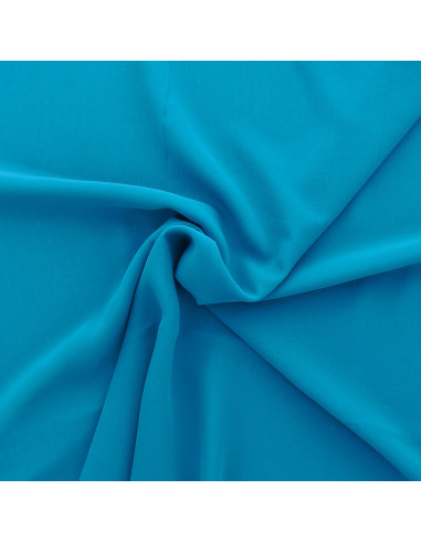 Tissu mousseline - Bleu turquoise