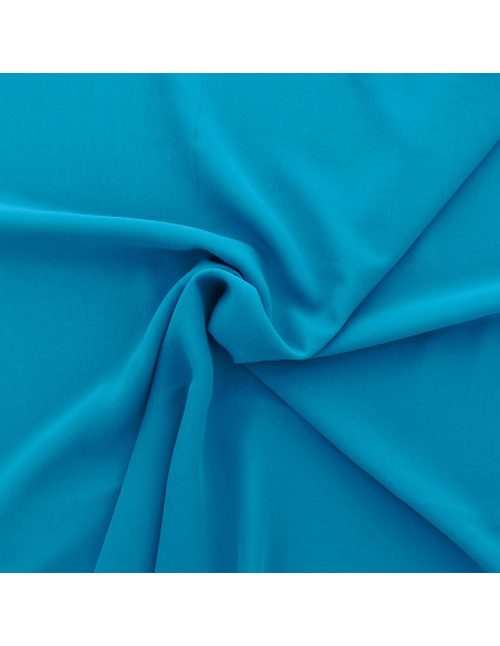 Tissu mousseline - Bleu turquoise