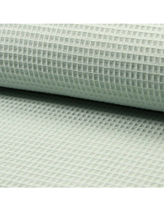 Tissu torchon nid d´abeille - Vert de gris clair
