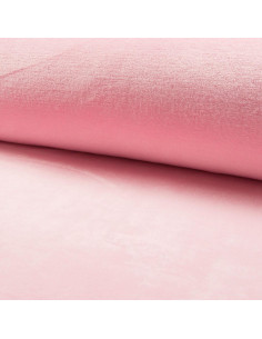 Tissu doudou câlin - Rose clair