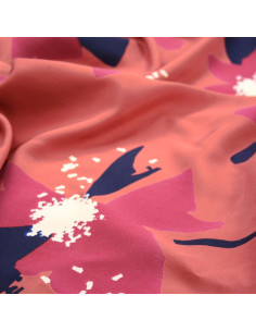 Tissu popeline de viscose Anémona terracotta - Églantine & Zoé